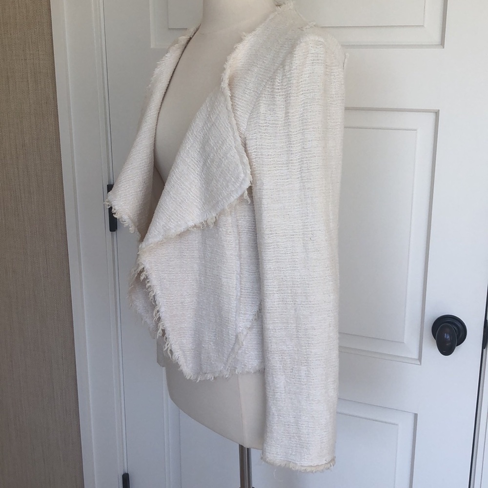 10 Crosby Derek Lam White Distressed Jacket 8 - Picture 3 of 11
